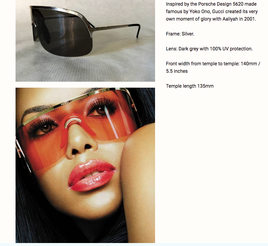 aaliyah gucci sunglasses